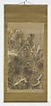 The Road to Shu, Yokoi Kinkoku (Japanese, 1761–1832), Hanging scroll; ink and color on silk, Japan